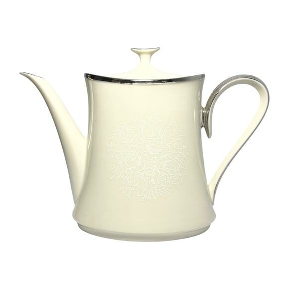 Lenox “Moonspun” Bone China Coffee or Teapot & Lid 7 3/4” 32oz